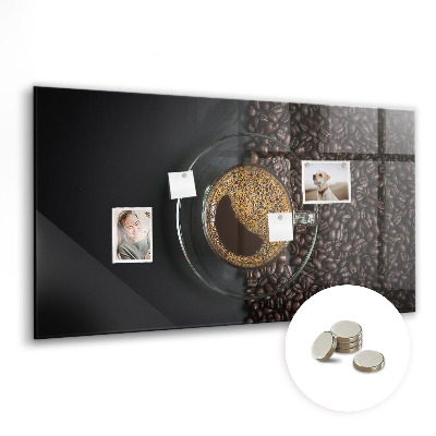 Tableau aimanté horizontal Une tasse de café