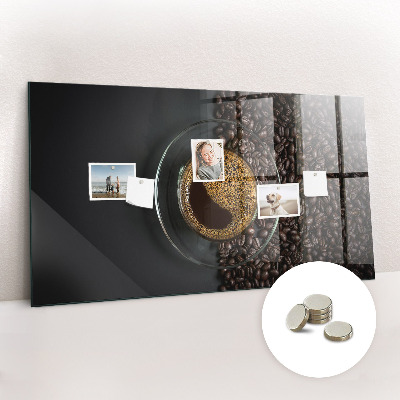Tableau aimanté horizontal Une tasse de café