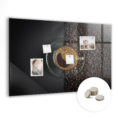 Tableau aimanté horizontal Une tasse de café