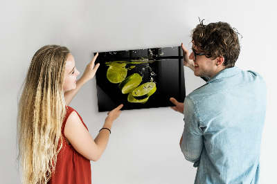 Tableau aimanté horizontal Citrons verts