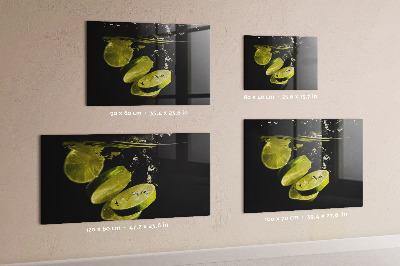 Tableau aimanté horizontal Citrons verts