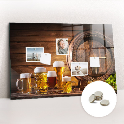 Tableau mural magnétique Un tonneau de bière