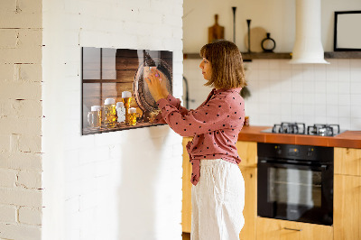 Tableau mural magnétique Un tonneau de bière