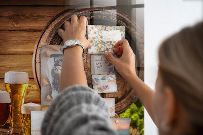 Tableau mural magnétique Un tonneau de bière