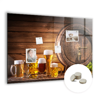 Tableau mural magnétique Un tonneau de bière