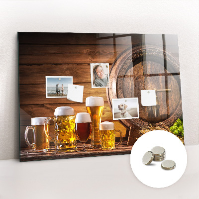Tableau mural magnétique Un tonneau de bière