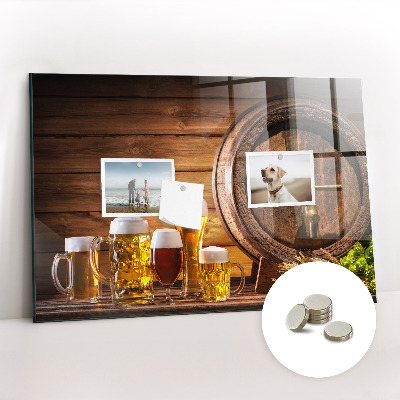 Tableau mural magnétique Un tonneau de bière