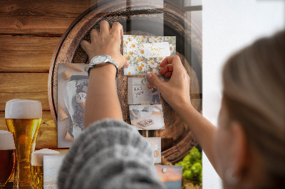 Tableau mural magnétique Un tonneau de bière