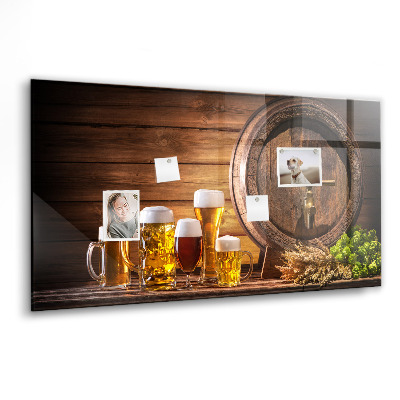 Tableau mural magnétique Un tonneau de bière