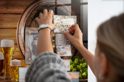 Tableau mural magnétique Un tonneau de bière