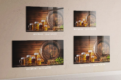 Tableau mural magnétique Un tonneau de bière