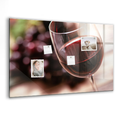 Tableau aimanté horizontal Un verre de vin rouge