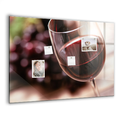 Tableau aimanté horizontal Un verre de vin rouge