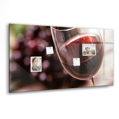 Tableau aimanté horizontal Un verre de vin rouge