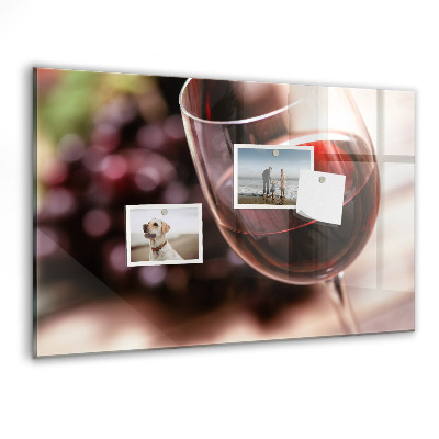 Tableau aimanté horizontal Un verre de vin rouge