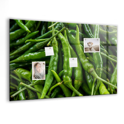 Tableau mural magnétique Poivron vert