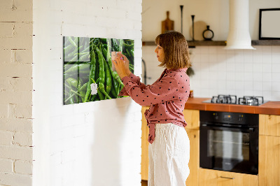 Tableau mural magnétique Poivron vert