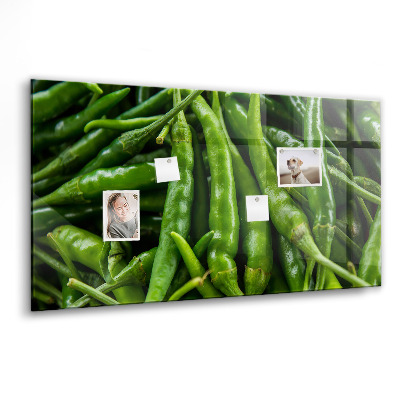 Tableau mural magnétique Poivron vert