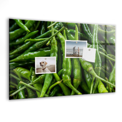 Tableau mural magnétique Poivron vert