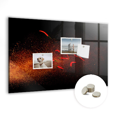 Tableau mural magnétique Piments