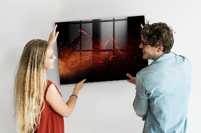 Tableau mural magnétique Piments