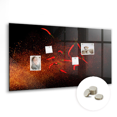 Tableau mural magnétique Piments