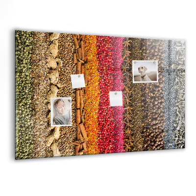 Tableau pour magnet Des rangées d'épices