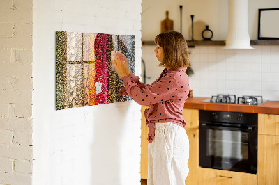 Tableau pour magnet Des rangées d'épices