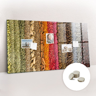 Tableau pour magnet Des rangées d'épices