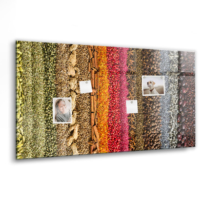 Tableau pour magnet Des rangées d'épices