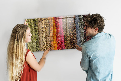 Tableau pour magnet Des rangées d'épices