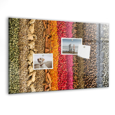 Tableau pour magnet Des rangées d'épices
