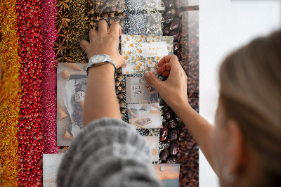 Tableau pour magnet Des rangées d'épices