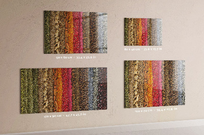 Tableau pour magnet Des rangées d'épices