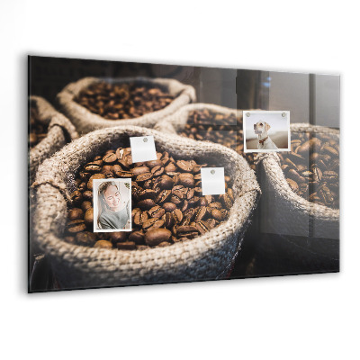 Tableau aimanté horizontal Sacs de café