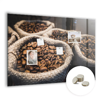 Tableau aimanté horizontal Sacs de café