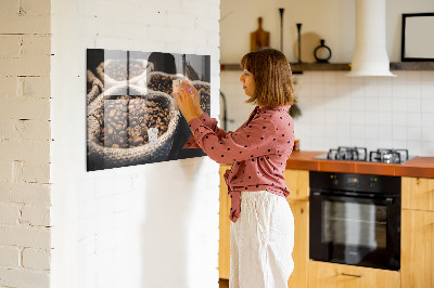 Tableau aimanté horizontal Sacs de café