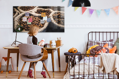 Tableau aimanté horizontal Sacs de café