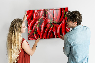 Tableau mural magnétique Piments forts
