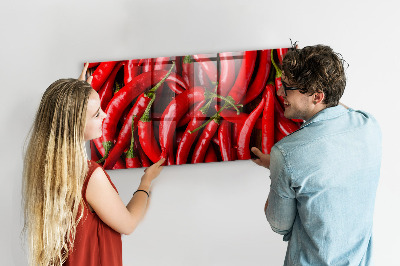 Tableau mural magnétique Piments forts