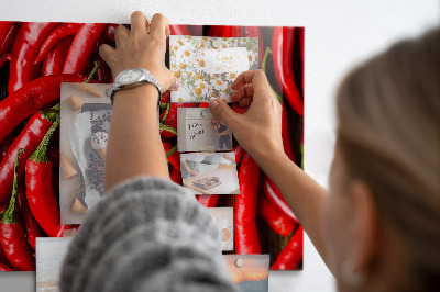 Tableau mural magnétique Piments forts