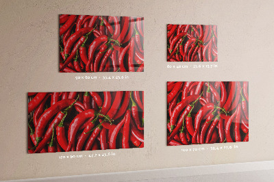 Tableau mural magnétique Piments forts