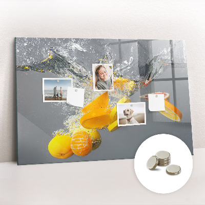 Tableau pour magnet Agrumes dans l'eau