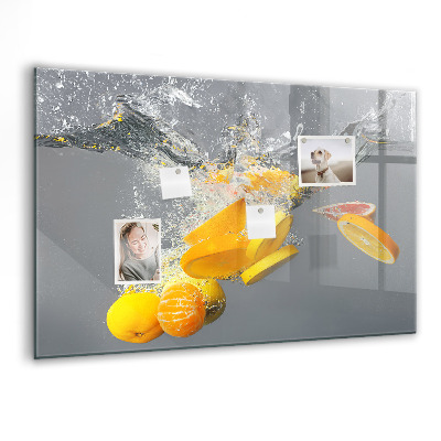 Tableau pour magnet Agrumes dans l'eau