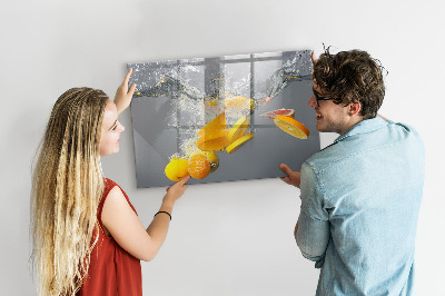 Tableau pour magnet Agrumes dans l'eau