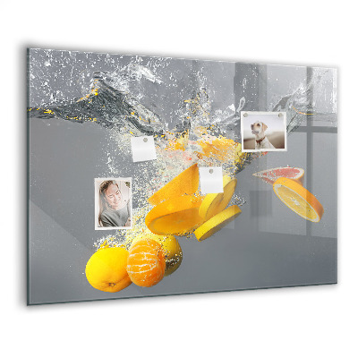 Tableau pour magnet Agrumes dans l'eau