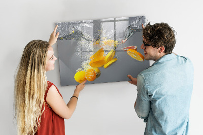Tableau pour magnet Agrumes dans l'eau