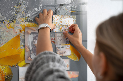 Tableau pour magnet Agrumes dans l'eau