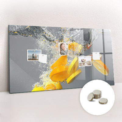 Tableau pour magnet Agrumes dans l'eau