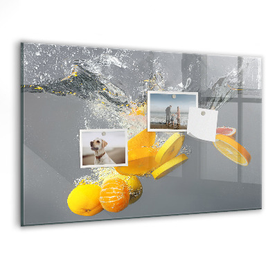 Tableau pour magnet Agrumes dans l'eau